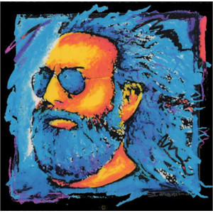 A103 - Blue Jerry Garcia Inside Art Decal Window Sticker