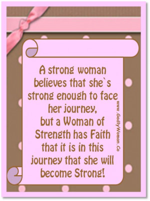 woman of Strength has Faith