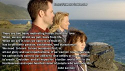 There are two basic motivating forces fear and love.