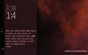 Bible Quote Job 1 4 Inspirational Hubble Space Telescope Image