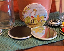 Pocket Mirror, Magnet or Pin Back - Pooh Bear Collection #3 - 2.25 ...