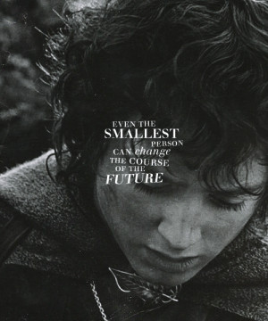 lotr meme: 1/8 QUOTES“Even the smallest person can change the course ...