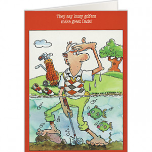 543 $1.50 Great Dad Father's Day Golf Card