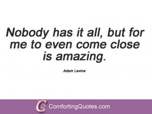 Adam Levine Quotations