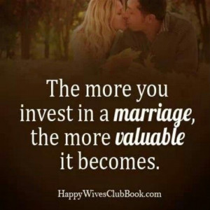 Love this and absolutely true! Always invest in your marriage.