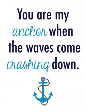 Anchor Quote Modern Art Print 8x10/11x14/13x19 by LoconDesigns