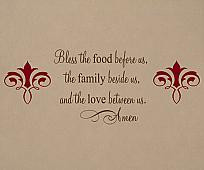 Wall Decal Quote Wine Family Friends Food Singlestonestudios