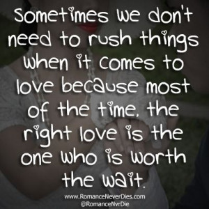 Love is a waiting game ️