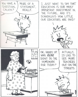 Calvin and Hobbes: Teachers