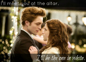 And soon, two became one in Breaking Dawn ‘s heart stopping wedding.