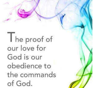The proof of our love for God