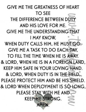 deployment prayer