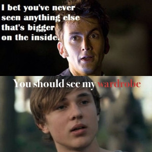 You should see my wardrobe. Go Narnia!