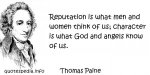Famous quotes reflections aphorisms - Quotes About God - Reputation is ...