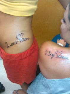 like the little sister big sister thing but in better lettering and ...