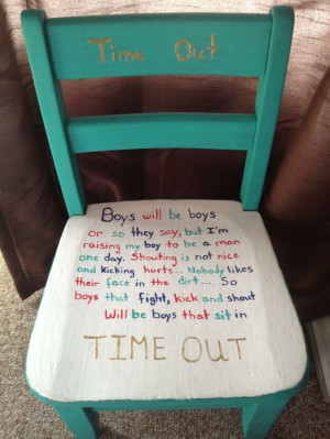 Time Out Chair Quotes Boys time out chair.