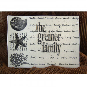 ... or family reunion gift our personalized family name platter includes