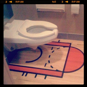 Jan Vesely shares a picture of someone’s basketball court toilet ...