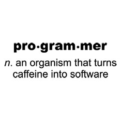 Programmer, an organism that turns caffeine into software