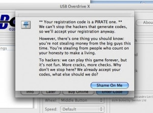 Funny photos funny pirate software message