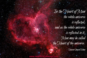 At the center of the Universe is a loving heart ...