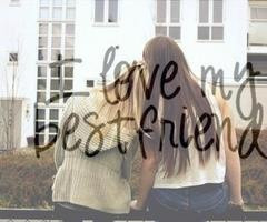 picture if best friends with a quote overlaid on the picture a ...