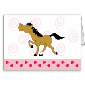 MORGAN Horse Valentines Day Note Card
