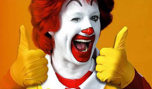 Ronald McDonald Gets Angry And Flips Out