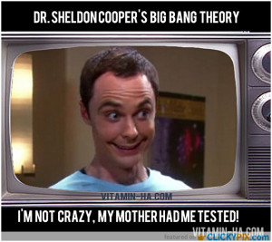 ... Was that the motto of your community college” – Dr Sheldon Cooper