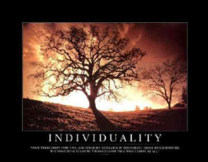 Conformity Developes Individuality