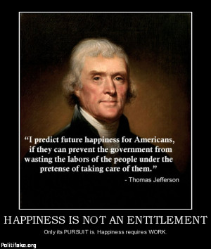 Thomas Jefferson quote about the government and entitlement