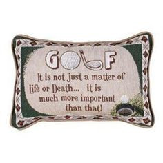 funny golf quote decorative throw pillows more funny golf decor ...