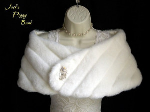 Faux Fur Bridal Wrap Stole – Find at JacksPiggyBank