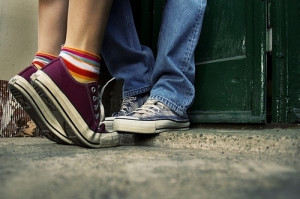converse, couple, girl, guy, kiss, love, shoes