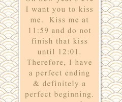 Tagged with new years eve kiss quote