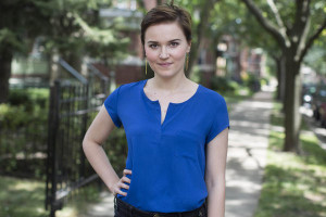 Veronica Roth poses for a photo in Chicago, the setting for her YA ...