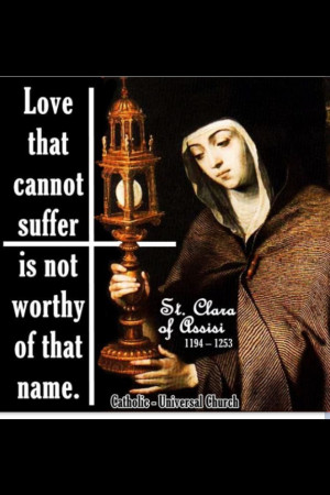... love St Clare of Assisi which is why Arianna's middle name is Clare