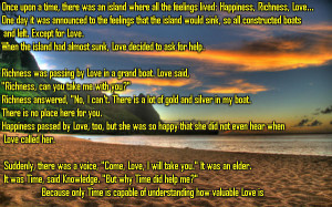 quotes-lover.comRichness was passing by Love