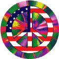 1960s Hippie Peace Flag 3--KEY CHAIN