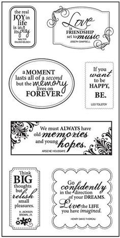 around quotes 4 x 8 clear stamps more fiskars 4 inch by 8 inch quotes ...