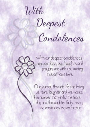 Related Pictures sympathy condolences cards with heartfelt sympathy ...