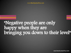 Dealing with Negative People?