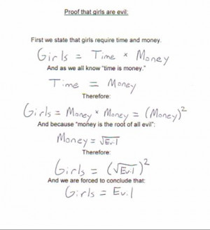 cute, evil, girls, money, quote, time