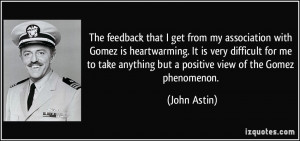 The feedback that I get from my association with Gomez is heartwarming ...