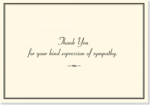 Sympathy Thank You Notes (Stationery, Note Cards)