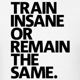 Train Insane or Remain The Same