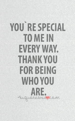 You're Special To Me
