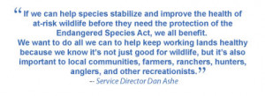Save Endangered Species Quotes A team of Service and State