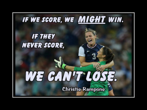 Soccer Poster Christie Rampone Photo Quote Wall Art 5x7