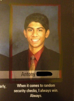 Selection of funny yearbook quotes.